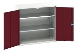 16926259.** verso shelf cupboard with 2 shelves. WxDxH: 1050x550x1000mm. RAL 7035/5010 or selected